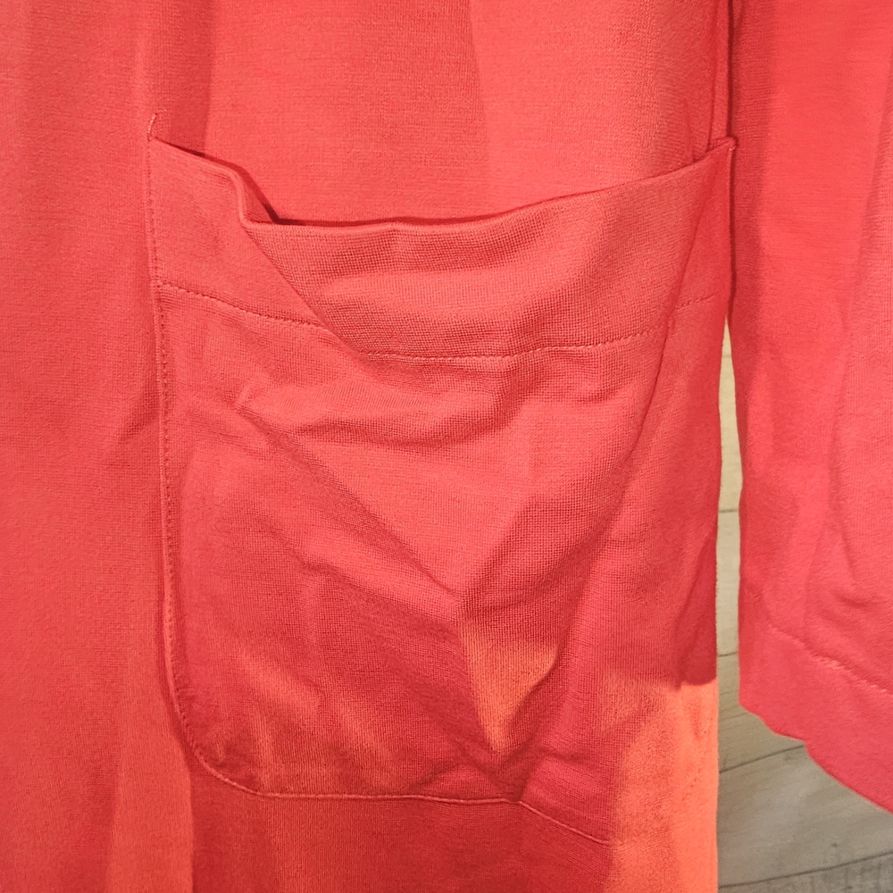 Ripley Rader Coral Smoking Jacket Open Front Cardigan Small - Picture 4 of 5